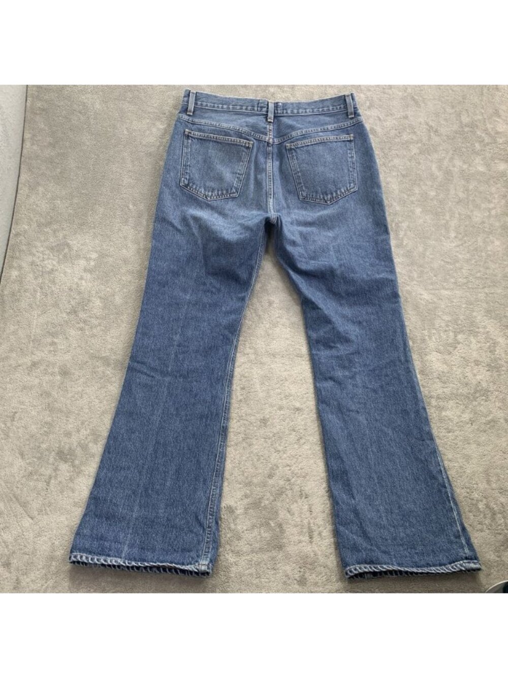 Agolde High Rise Vintage Flare Jeans Womens 32x31 100% Organic Cotton Blue Denim - Picture 11 of 12